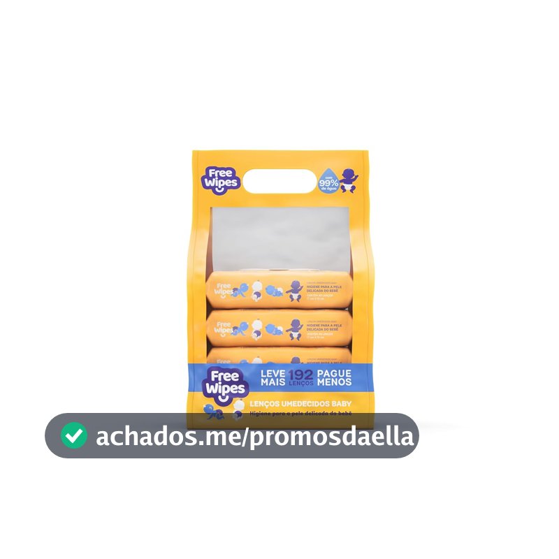 Free Wipes Baby Pack Com 4 Unidades