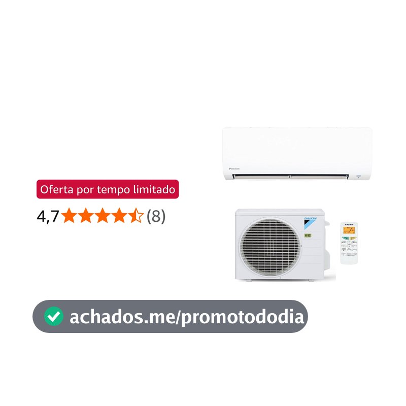 Ar-Condicionado Split HW Inverter Daikin Full 24.000 BTUs R-32 Só Frio 220V