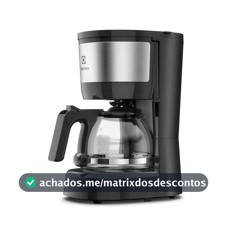 Electrolux Cafeteira Elétrica Inox filtro permanente removivel corta pingos capacidade 600ml 15 xicaras função manter aquecido sistema ECM10 220v