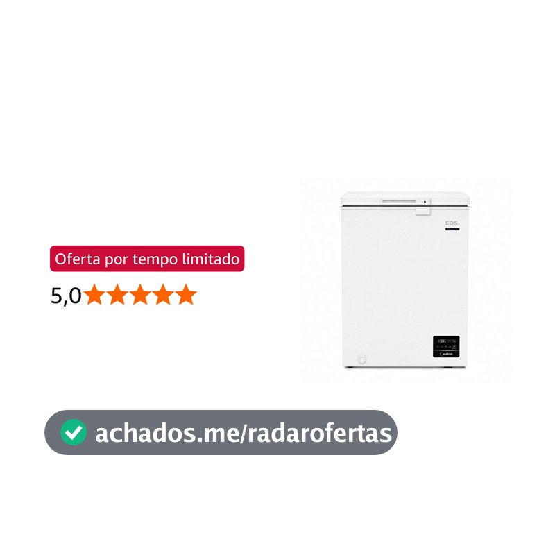 Freezer e Conservador Horizontal EOS 110 Litros Digital Tripla Ação Max Inverter Branco EFH101IDX Bivolt