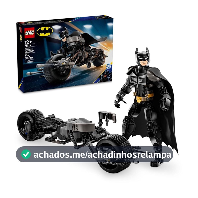 LEGO Super Heroes DC Figura de Construção do Batman™ e a Motocicleta Bat-Pod 76273