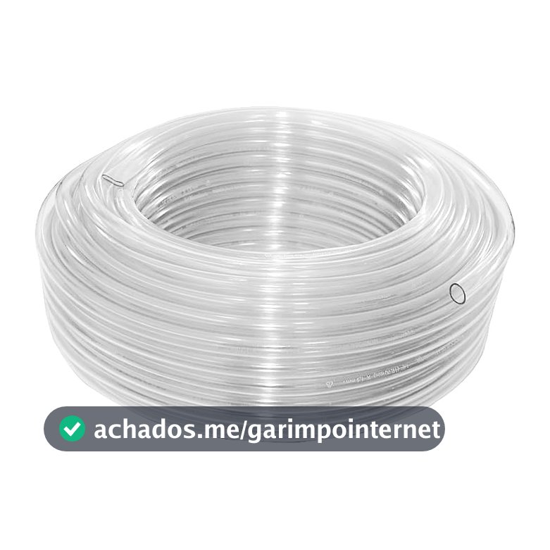 Mangueira cristal 5/16" x 1,3 mm para nível, rolo 50 m, Vonder