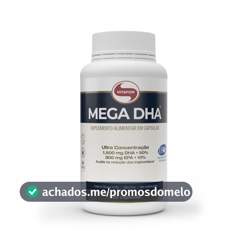 Mega Dha - 120 Cápsulas - Vitafor, Vitafor