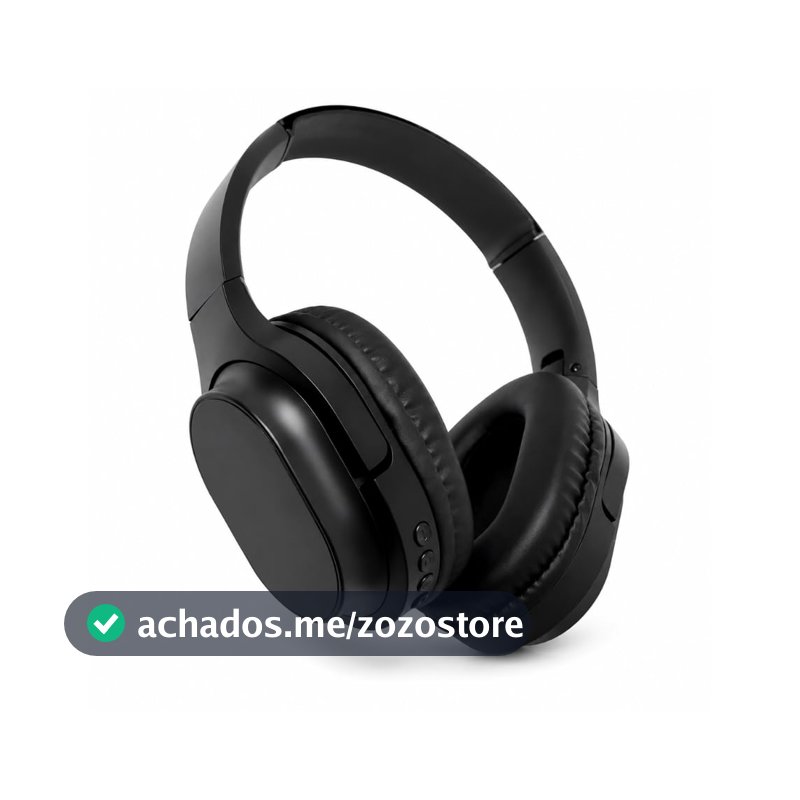 Fone De Ouvido Bluetooth 5.3 Headphone Sem Fio Fone Corrida Academia Com Cancelamento de Ruído On-ear Dobrável Qualidade PREMIUM Appari (Preto)