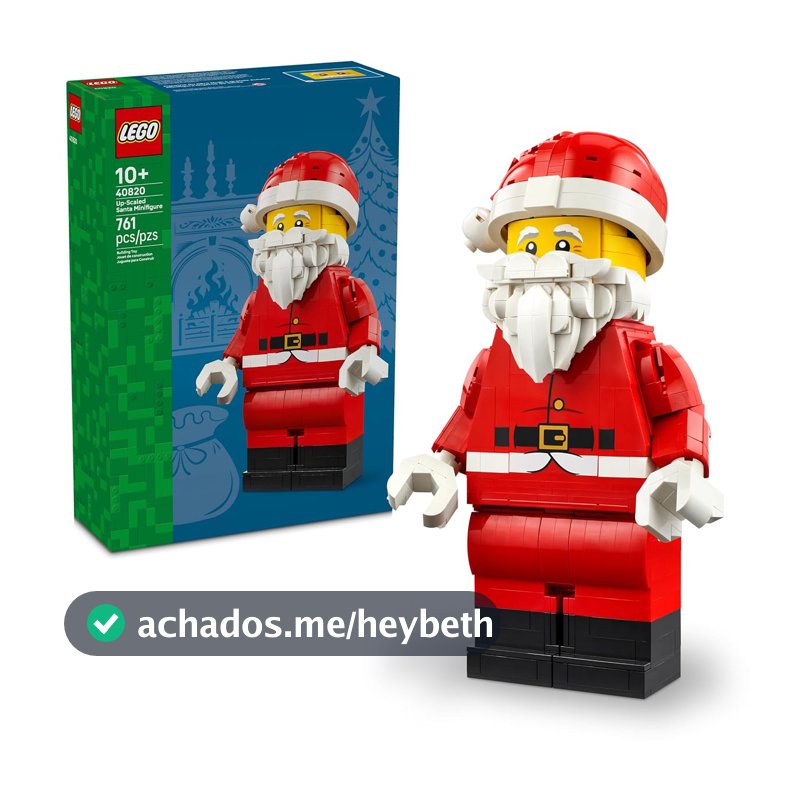 LEGO Minifigura Ampliada do Papai Noel; Brinquedo de Decoração de Natal 40820