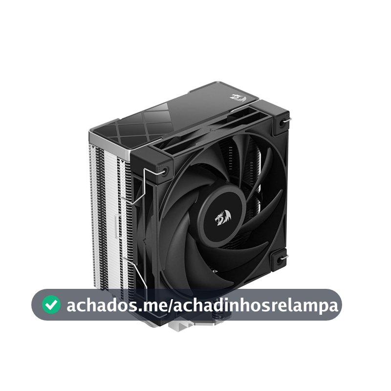 Air Cooler GamerStorm X Redragon AK400 RD Preto 4 Heatpipes Fan 120 mm R-AK400-BKNNMD-AJG