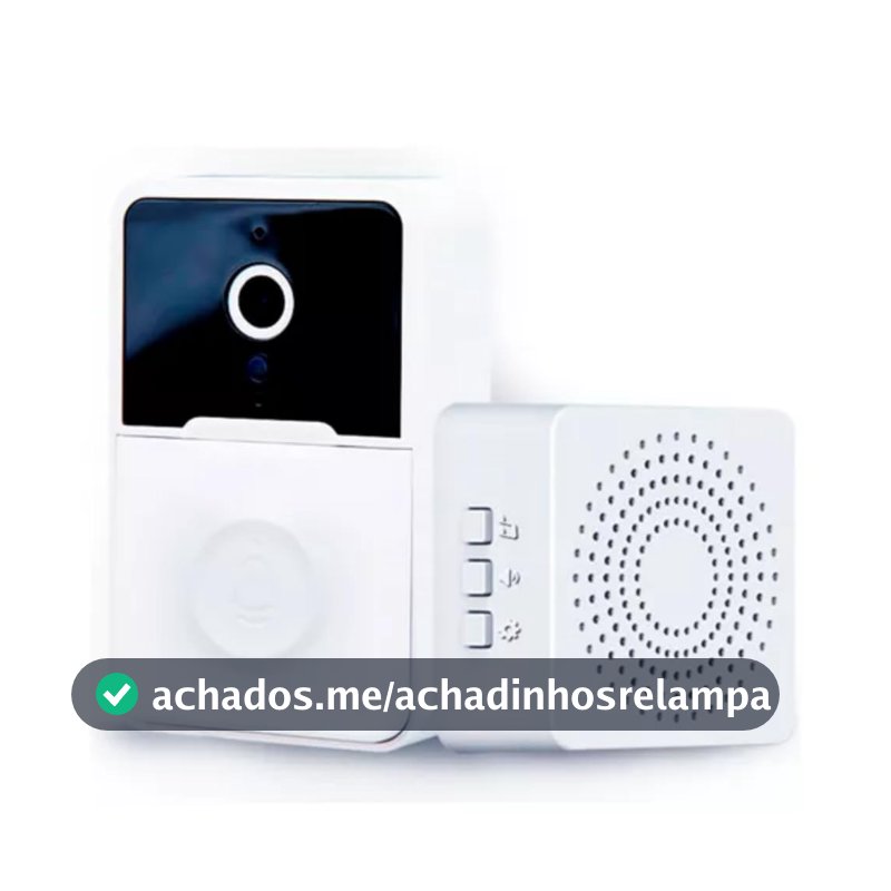 Campainha Interfone Inteligente Camera E Audio Wi-fi Sem Fio Visão noturna. Proteção E Conforto Na Palma da Sua Mão, Tenha Mais Segurança No Seu Lar!!