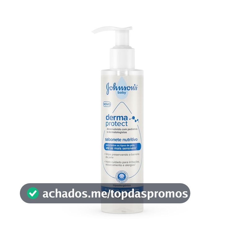 Sabonete Nutritivo Johnson's Baby Derma Protect, 200ml