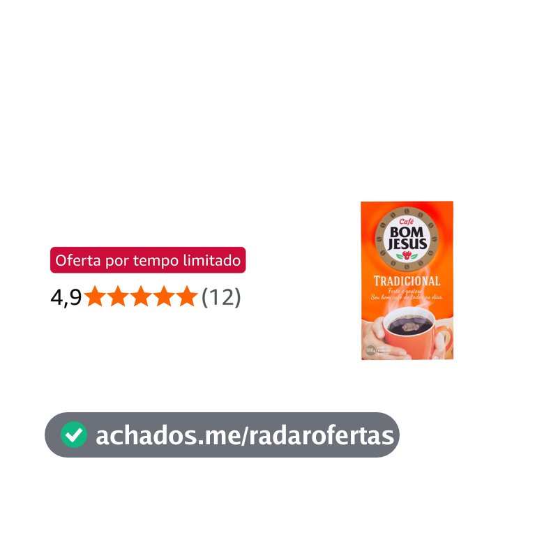 CAFÉ TRADICIONAL 500G - BOM JESUS
