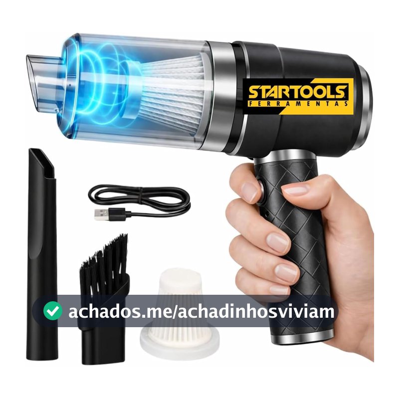 STARTOOLS Aspirador Portátil Sem Fio Carregamento USB