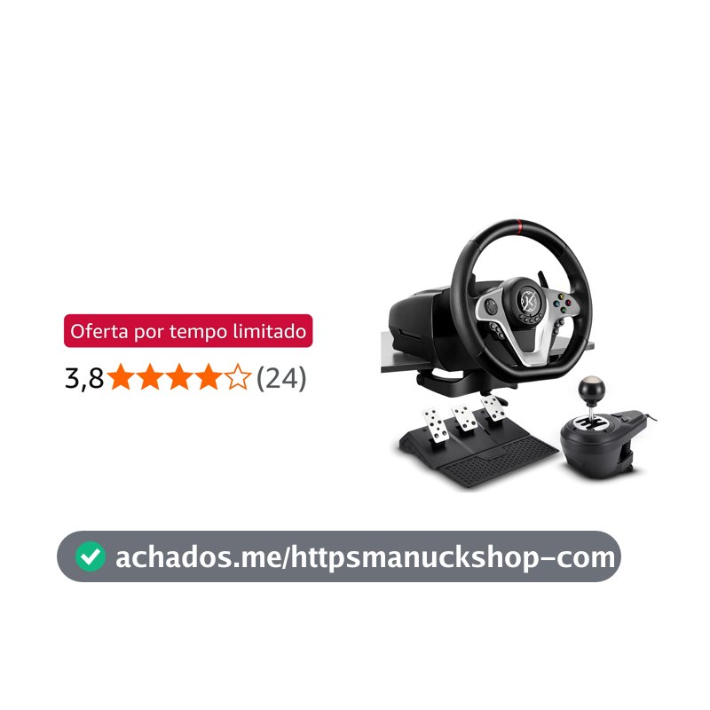 Kalkan Kit Simulador de Corrida G500 ProRacing Volante Pedais e Câmbio USB Force Feedback 3.2Nm 900° Compatível c/ PC, Xbox, PS4 - KLK00032
