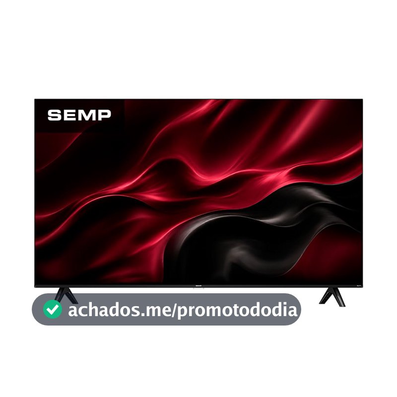 Smart TV Semp 43 Polegadas LED Full HD S42R Roku TV Wi-Fi Dolby Audio Brilho até 240 Nits 43S42R