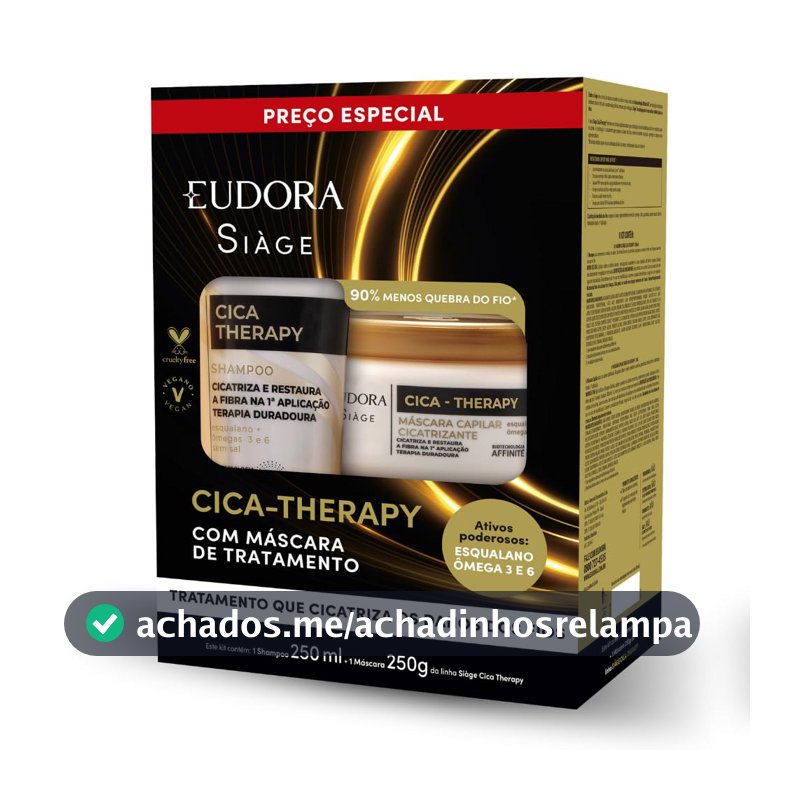 Eudora Siàge Promopack Cica-Therapy Shampoo 250ml + Máscara Capilar 250g