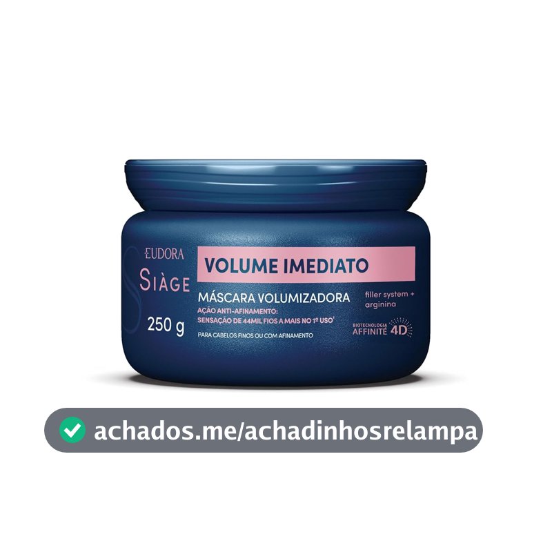 SIAGE MÁSCARA CAPILAR VOLUME IMEDIATO 250g