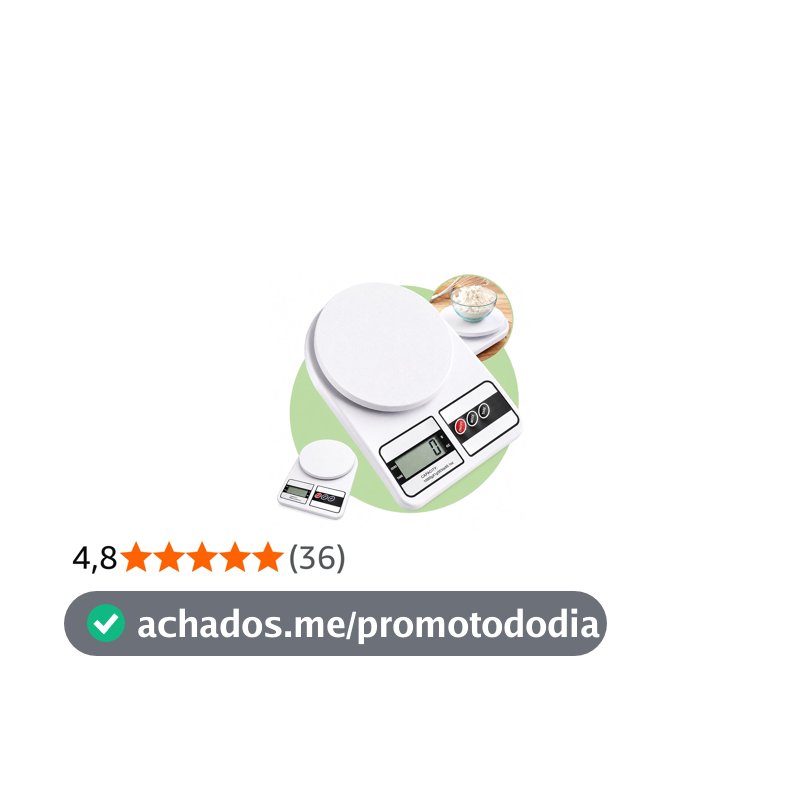 Balança de Cozinha Digital 10kg Precisão 1g Função Tara, Display LCD, Múltiplas Unidades, Plataforma Antiderrapante, Design Compacto para Alimentos, Dieta, Confeitaria e Receitas Premium