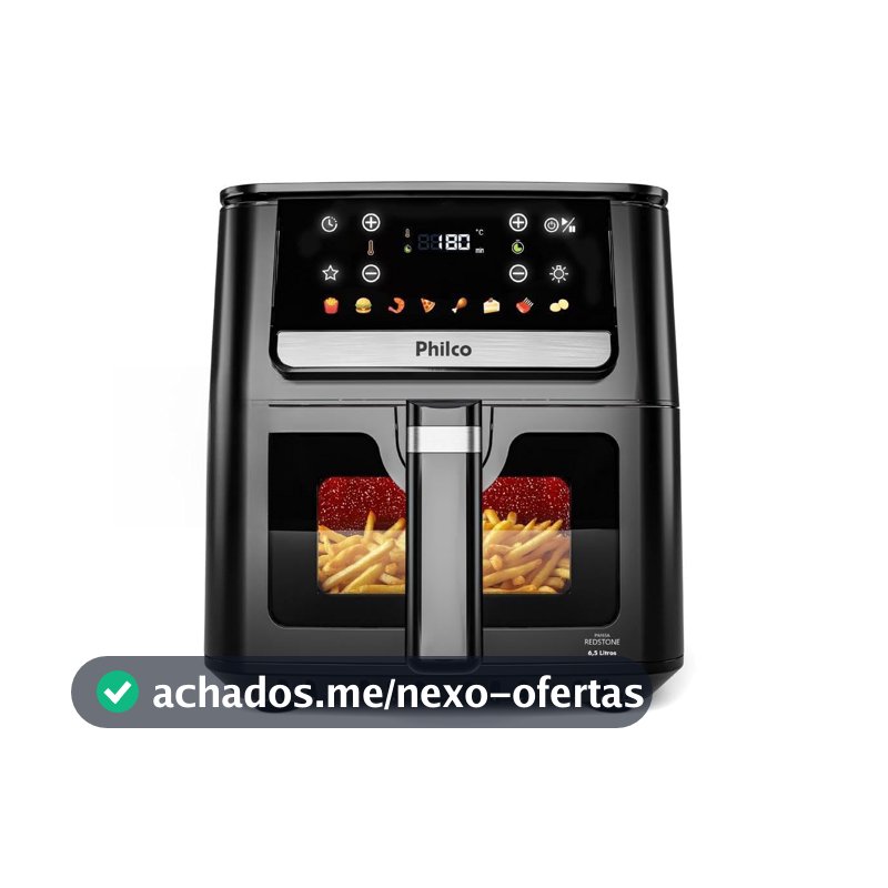 Philco Air Fryer 6,5L Visor Glass 1700W PAF65 220V