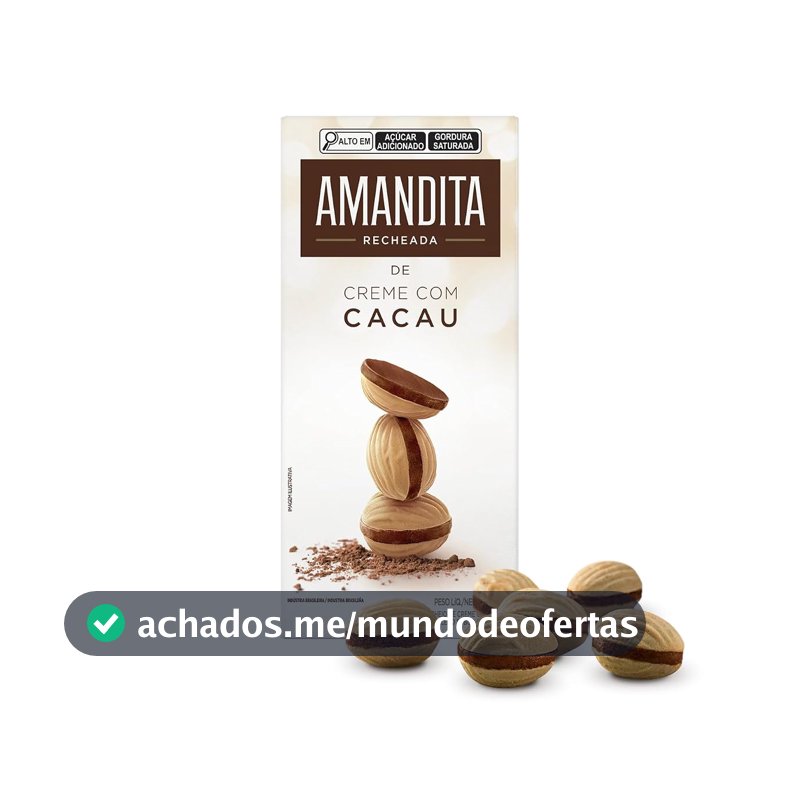 Lacta Amandita - Wafer Recheado Sabor Chocolate 200g