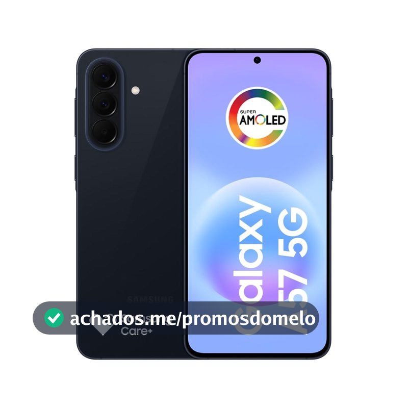 Celular Samsung Galaxy A57 5G 128GB, 8GB RAM, Câmera 50MP, IP68, Super AMOLED 6.7", Recursos AI (Azul Escuro)
