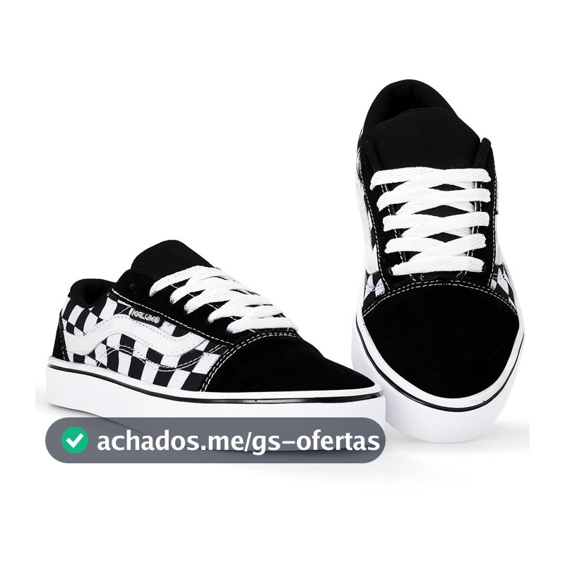 Tenis Cano Baixo Skate Kalum Academia Unissex Leve Confortavel Old School Clássico
