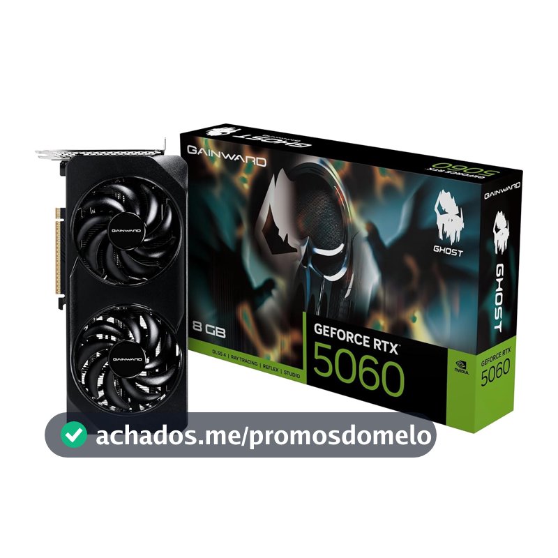 GAINWARD Placa gráfica RTX 5060 Ghost 8GB GDDR7 128bit 3-DP HDMI NE75060019P1-GB2063B VD9198