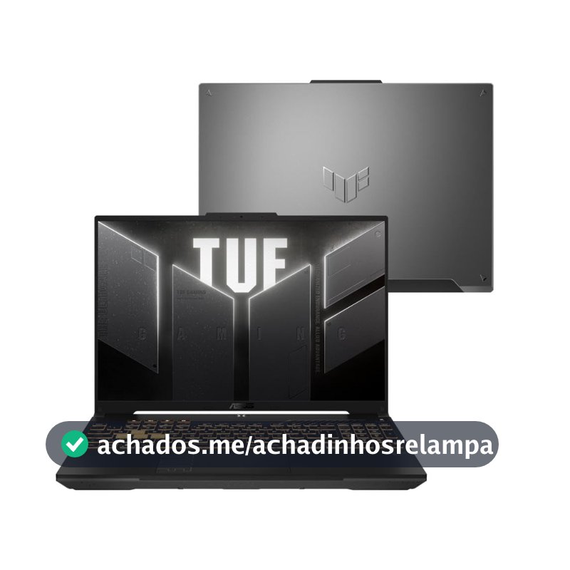 Notebook ASUS TUF Gaming F16 FX607VU RTX4050 Intel Core 5 210H 16Gb Ram 512Gb SSD Windows 11 Tela Nível IPS 16" LED 144Hz Gray - RL053W