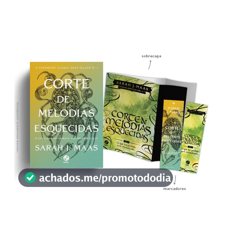 Corte de melodias esquecidas (Vol. 7 Corte de espinhos e rosas) - acompanha sobrecapa e marcadores