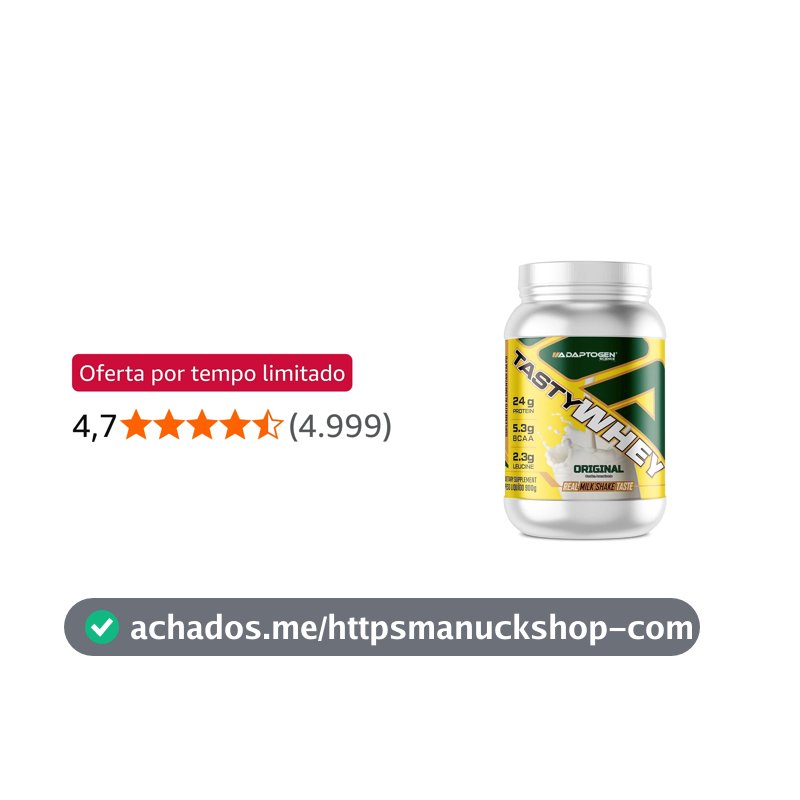 Adaptogen Tasty Whey Original 900g (Embalagem Pode Mudar)