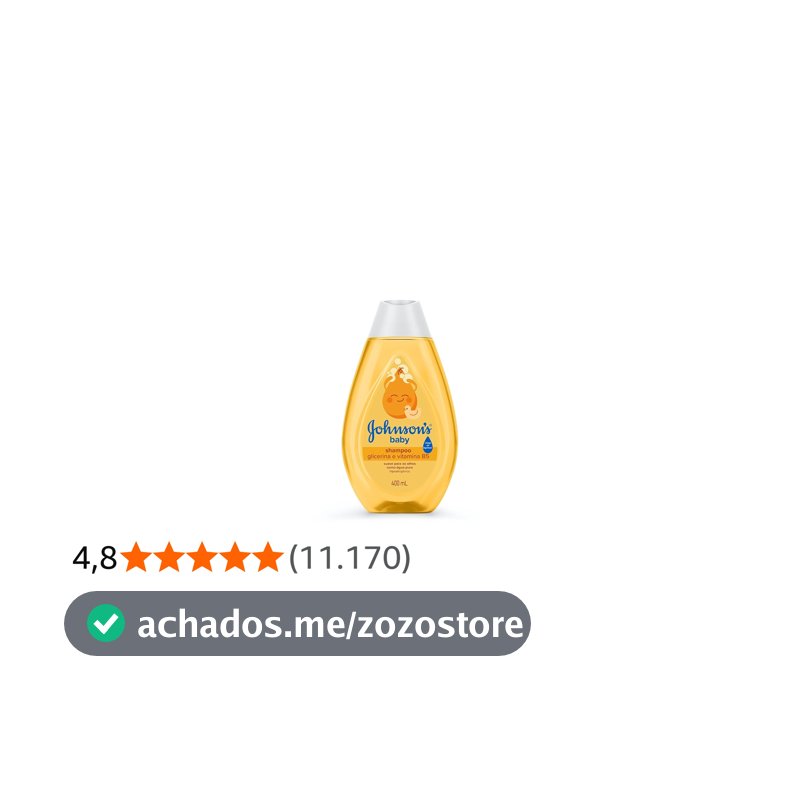 Shampoo de Glicerina Johnson's Baby, 400ml