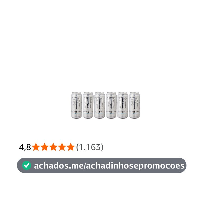 Pack de Monster Ultra 473ml - Unidade 6 unidades