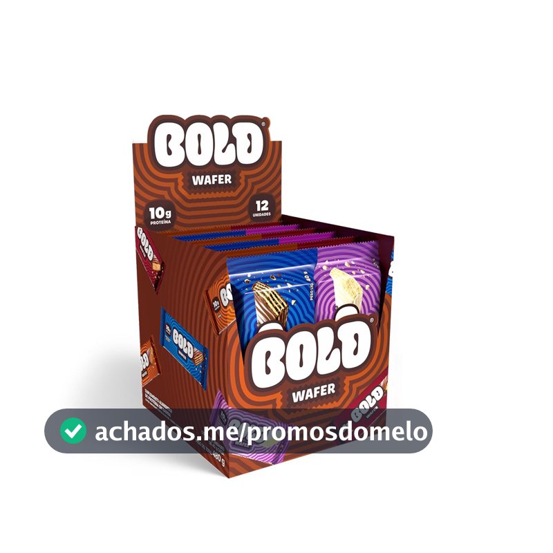 Bold Wafer Proteico Caixa Mista 10g de Proteína com 12 Unidades sem Adição de Açúcar