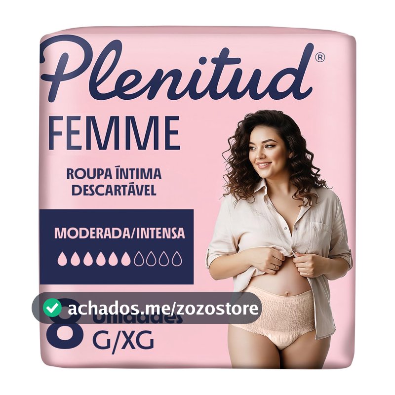 Roupa Íntima Plenitud Femme para Incontinência G/XG-8 un