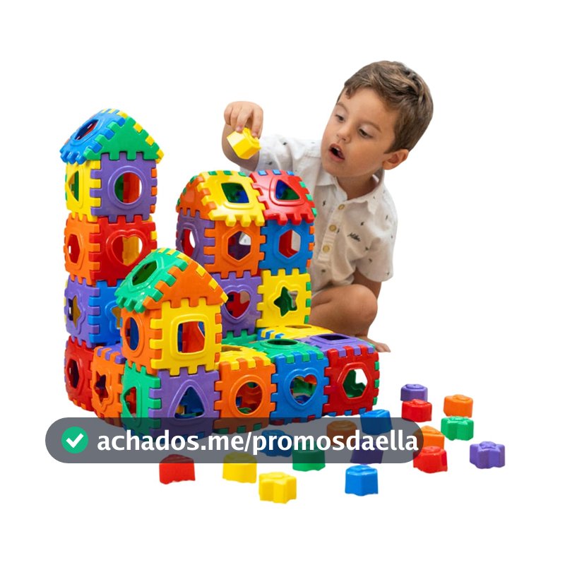 GGB Brinquedo Educativo Blocos Divertidos 100 Peças