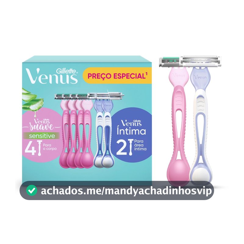Aparelhos de Depilação Gillette Venus, Kit com 4 e 2 Unidades