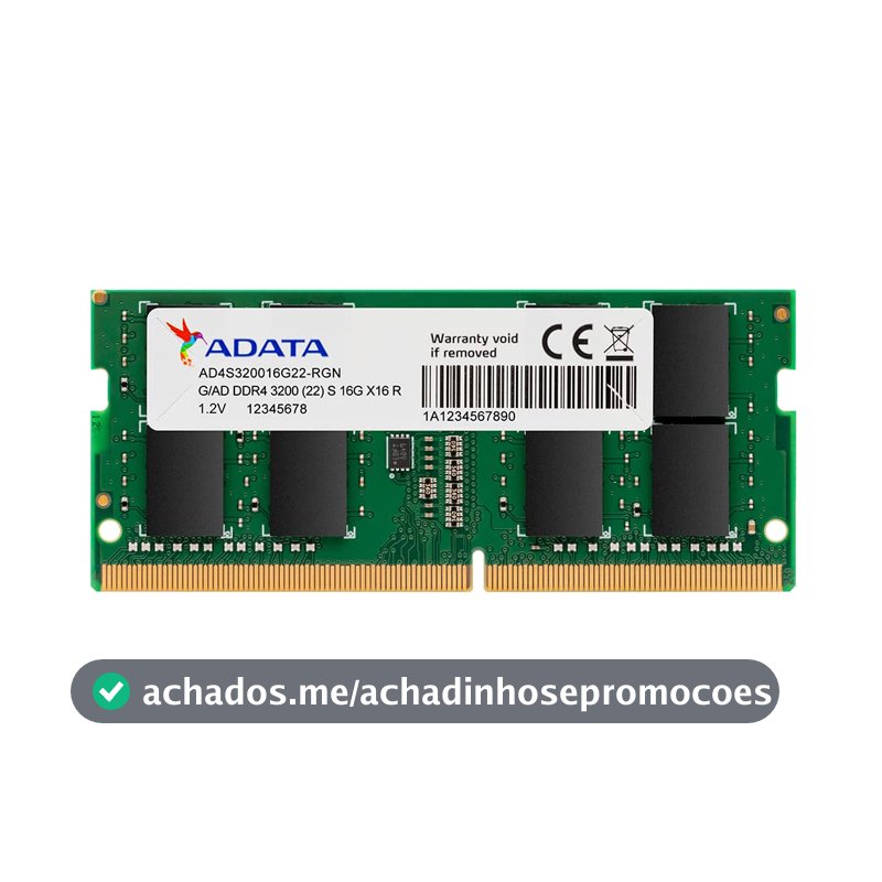 Memória Notebook Adata 8GB DDR4 3200 MHz SO-DIMM - AD4S32008G22-SGN