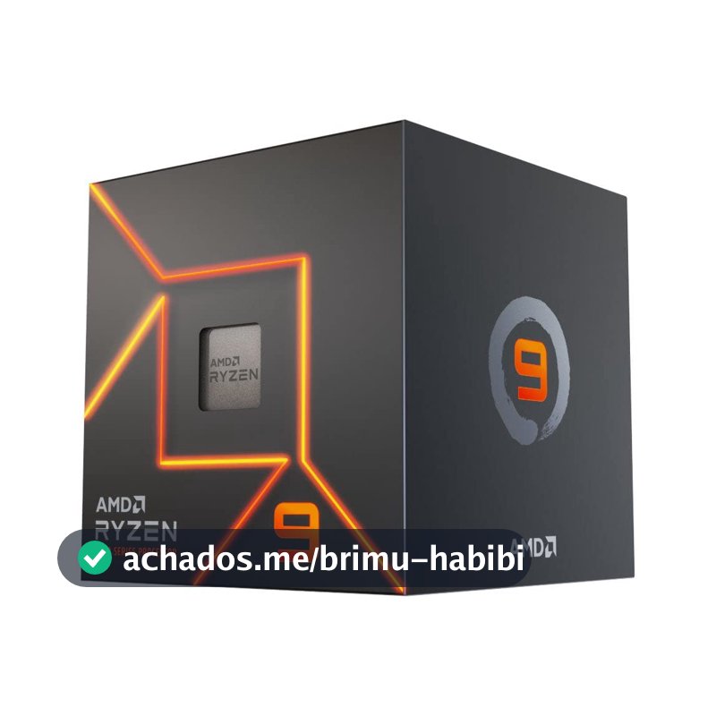 Processador AMD Ryzen 9 7900 Box(AM5/12Cores/24Threads/5.4GHz/76MB Cache/Radeon GraphicsCooler Wraith) C/Video/Cooler
