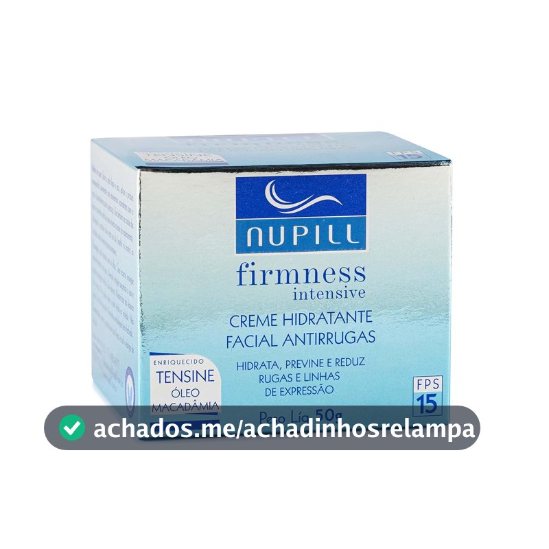 Nupill Creme Hidratante Antirrugas Tensine Fps 15 50G Azul