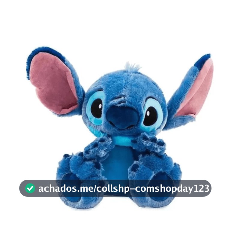 Disney - Pelúcia Stitch Big Feet 30cm, Azul