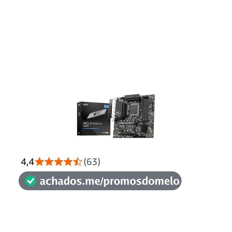 Placa Mãe MSI PRO B760M-A WIFI