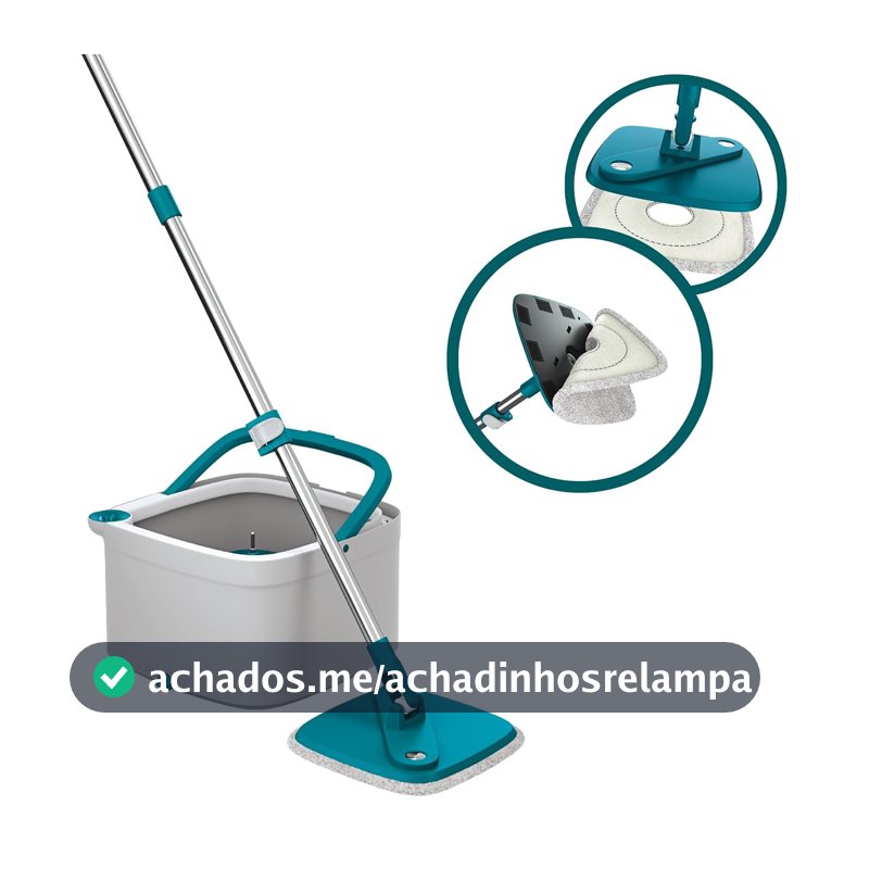 Flash Limp - Mop Giratório Água Limpa - MOP0648 - PP Verde