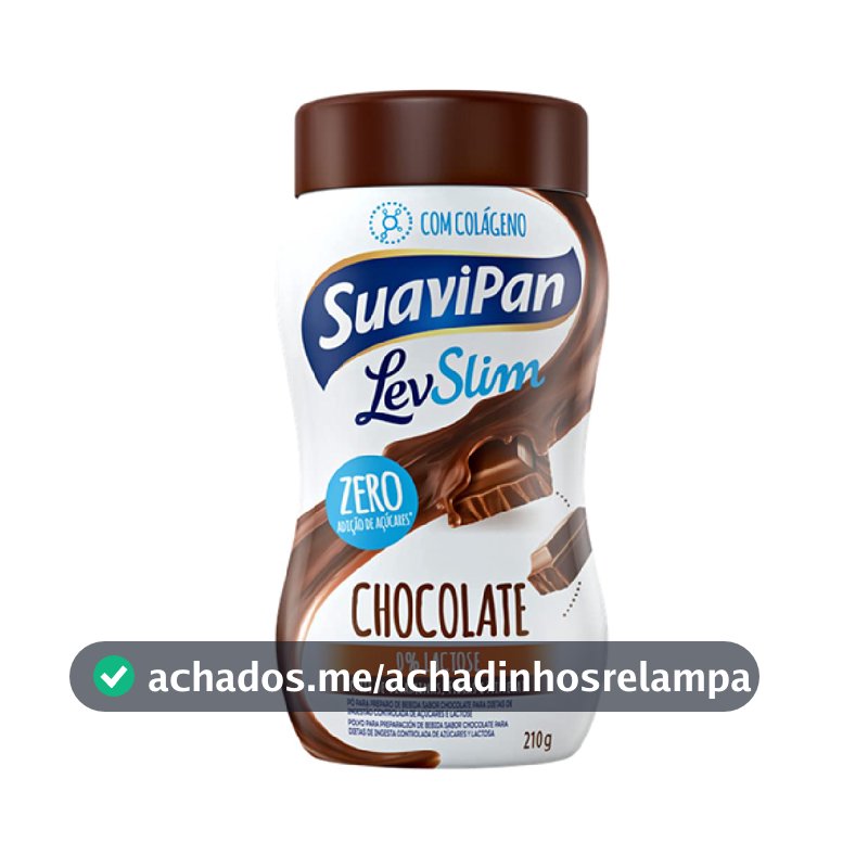 PÓ PARA PREPARO DE BEBIDA SABOR CHOCOLATE ZERO AÇÚCAR. 210g