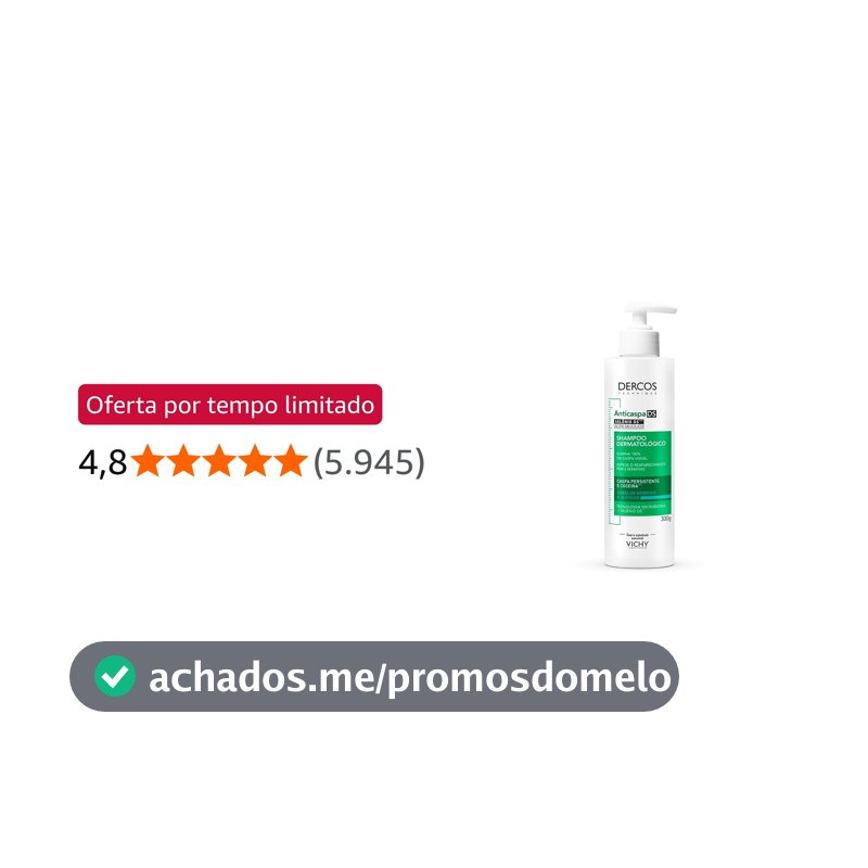 Vichy, Dercos Shampoo Anticaspa para Cabelos Normais a Oleosos
