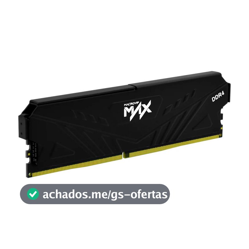 Memória RAM Macrovip Max 16GB DDR4 3200MHz CL16 Preto