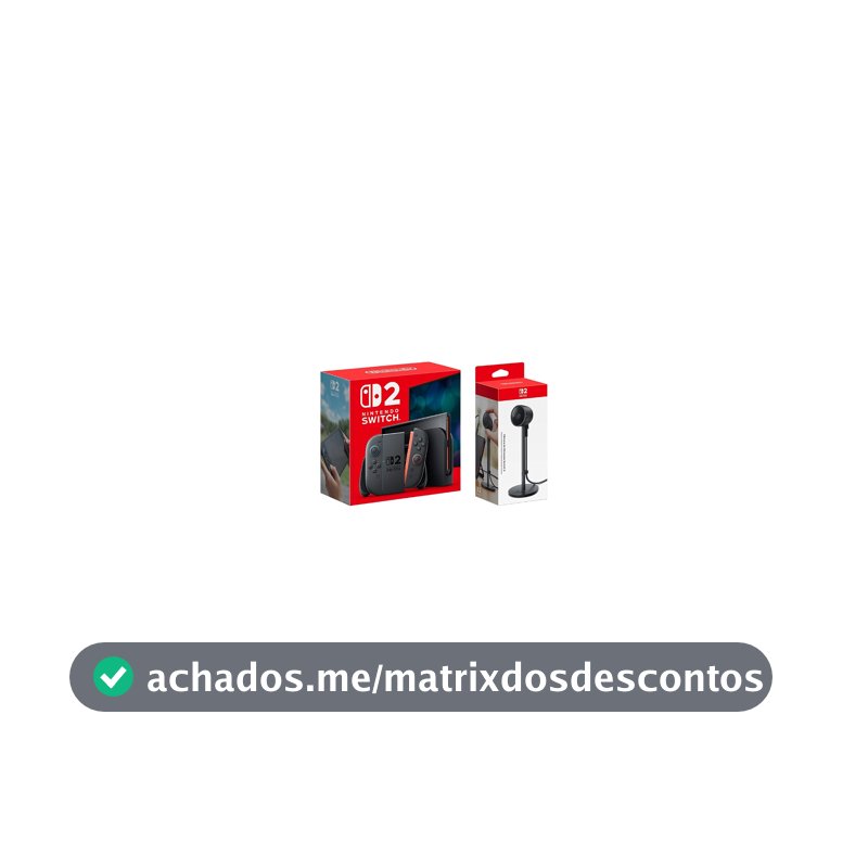 Bundle Console Nintendo Switch 2 + Câmera USB-C com Sensor de Brilho Automático