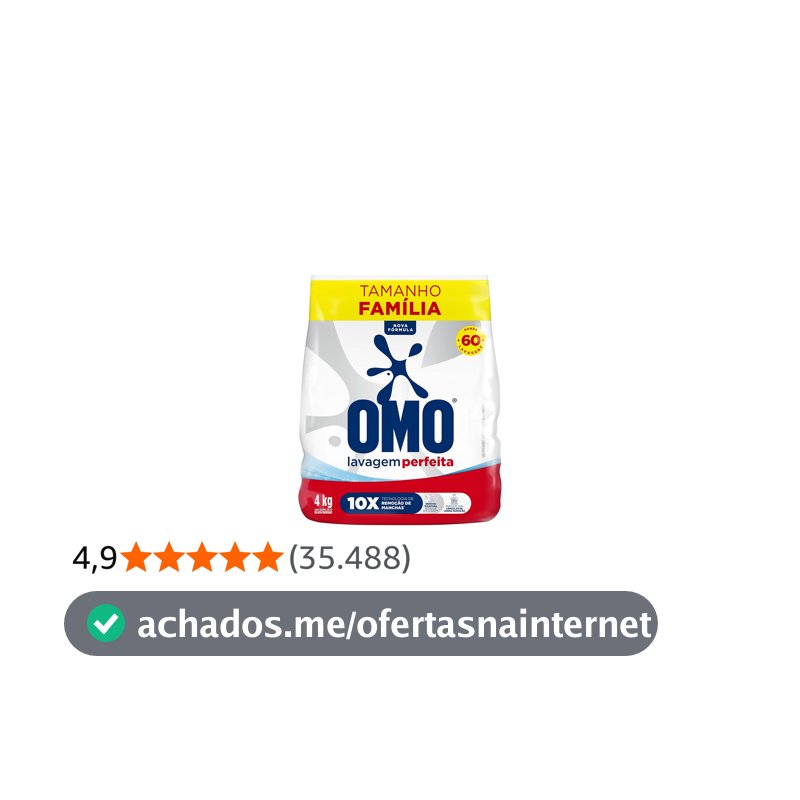 Omo Sabão em Pó Lavagem Perfeita 4Kg