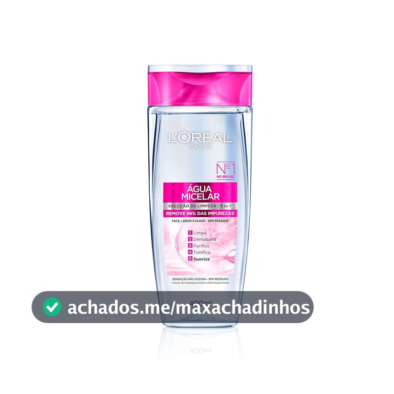 L'Oréal Paris Dermo Expertise, Água Micelar Purificante 5 em 1, 400ml