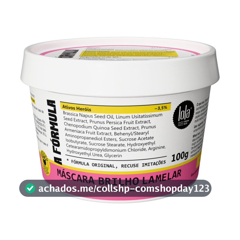 Máscara Capilar A Fórmula 100gr - Lola Cosmetics
