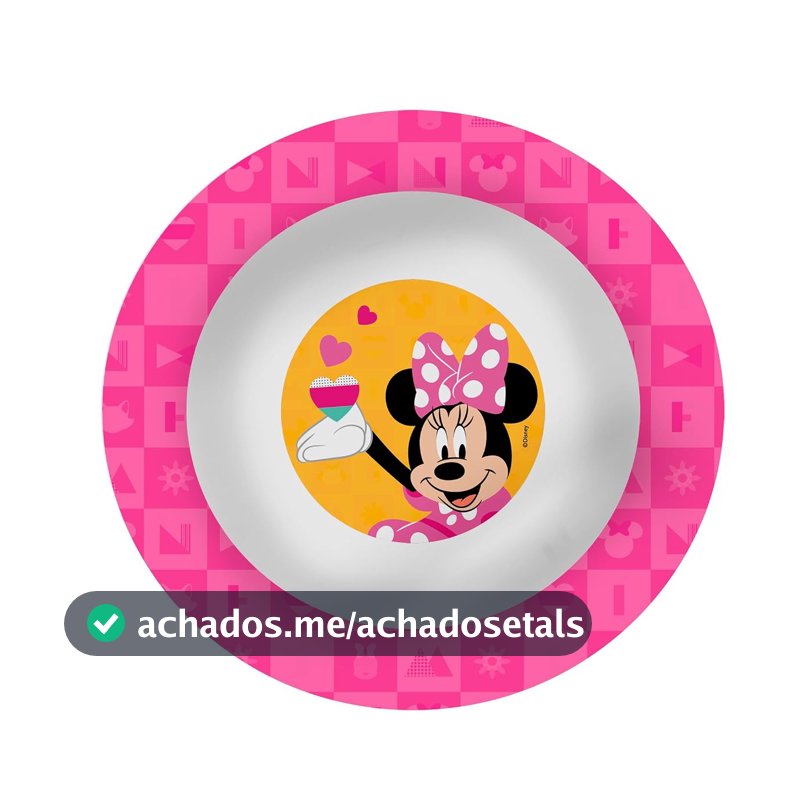 Bowl de Melamine Disney Minnie 16cm – Produto Oficial