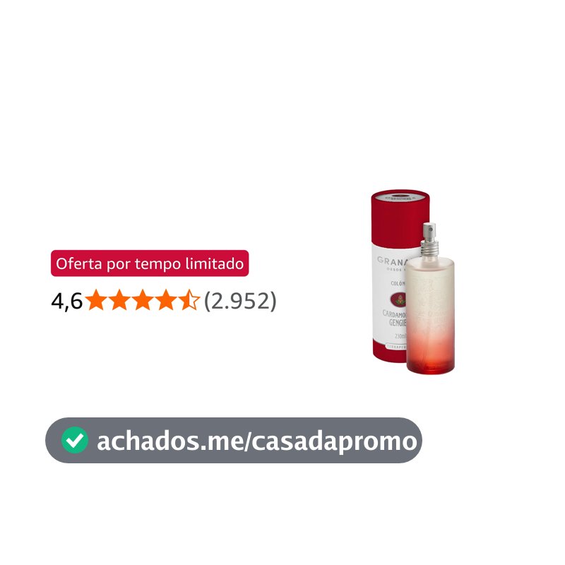 Granado Colônia Terrapeutics, Cardamomo E Gengibre, 230ml