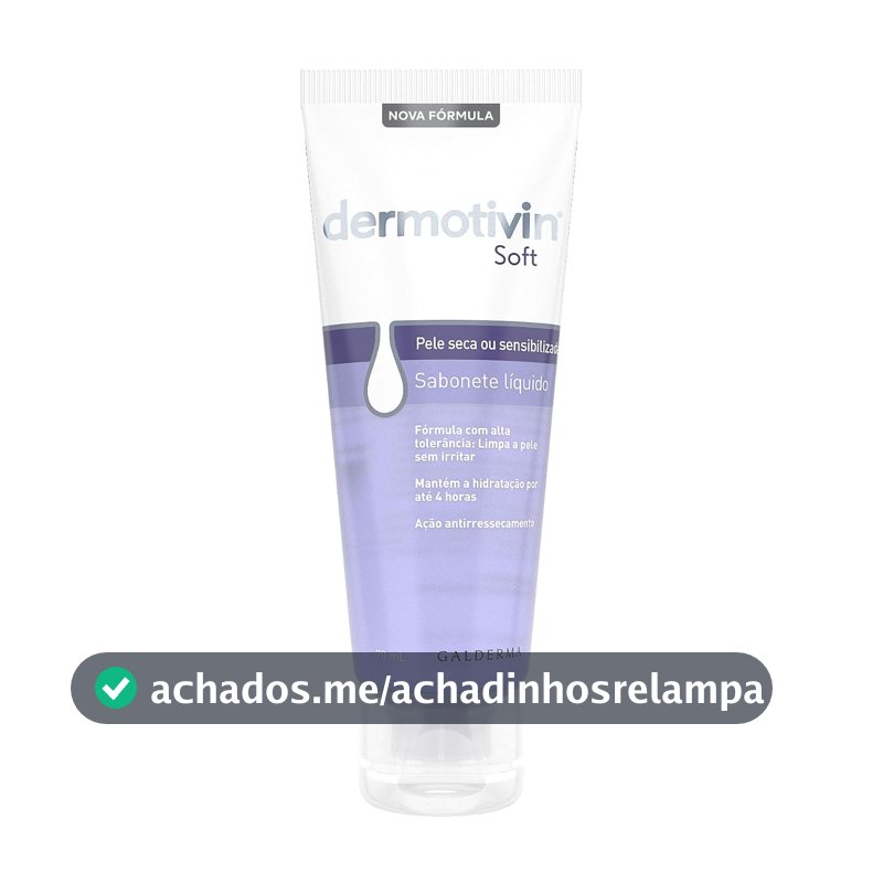 Dermotivin Soft Sabonete Líquido Facial para Pele Seca ou Sensível 70ml