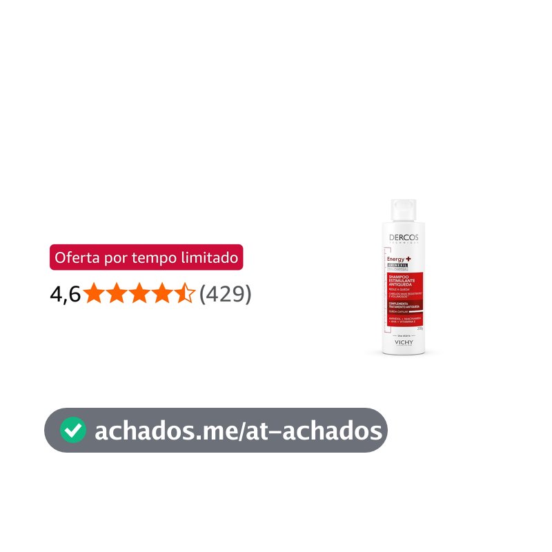 Shampoo Estimulante Antiqueda Vichy Dercos Energy+ Aminexil, 200ml